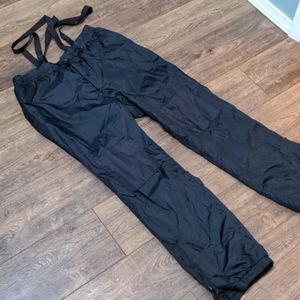 Men's L black Alpine Design ski snow pants braces